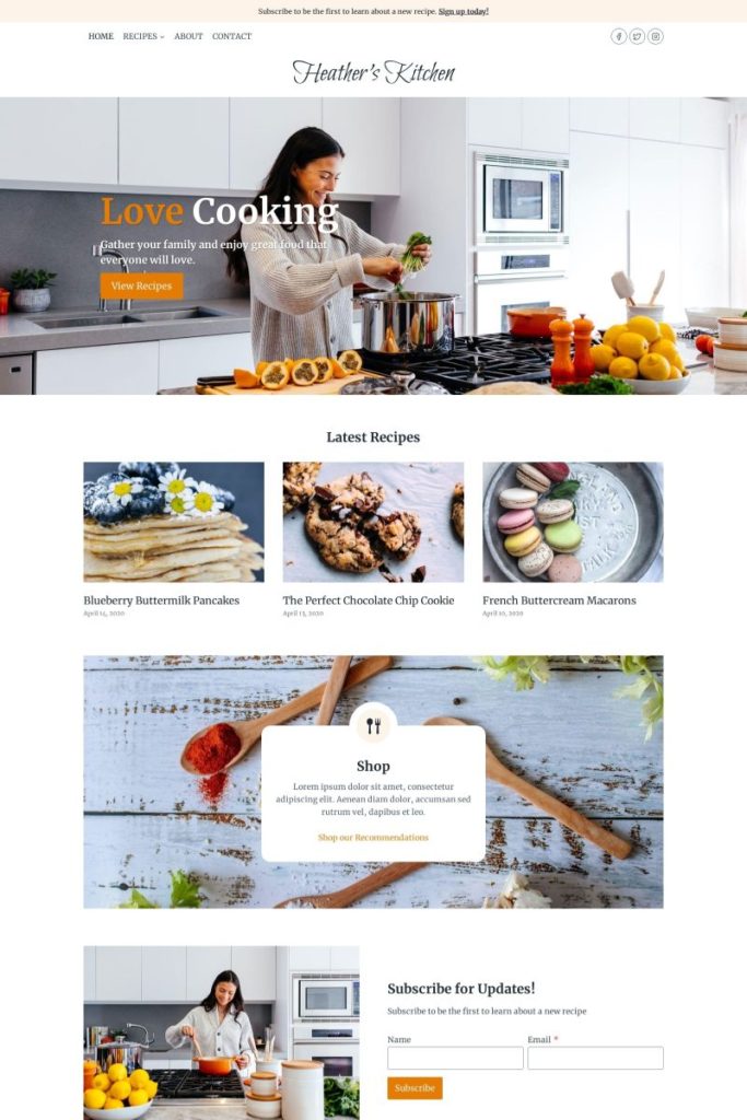 Recipes Blog